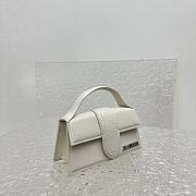 Jacquemus Le Bambino Le Chouchou Small Flap Bag Off White | Silver Size 17.5x9 cm - 3