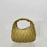 Miumiu Wander Matelassé Nappa Leather Mini Hobo Bag Pineapple Size 20x17x6 cm - 3