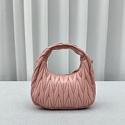 Miumiu Wander Matelassé Nappa Leather Mini Hobo Bag Light Pink Size 20x17x6 cm - 4