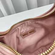 Miumiu Wander Matelassé Nappa Leather Mini Hobo Bag Light Pink Size 20x17x6 cm - 2