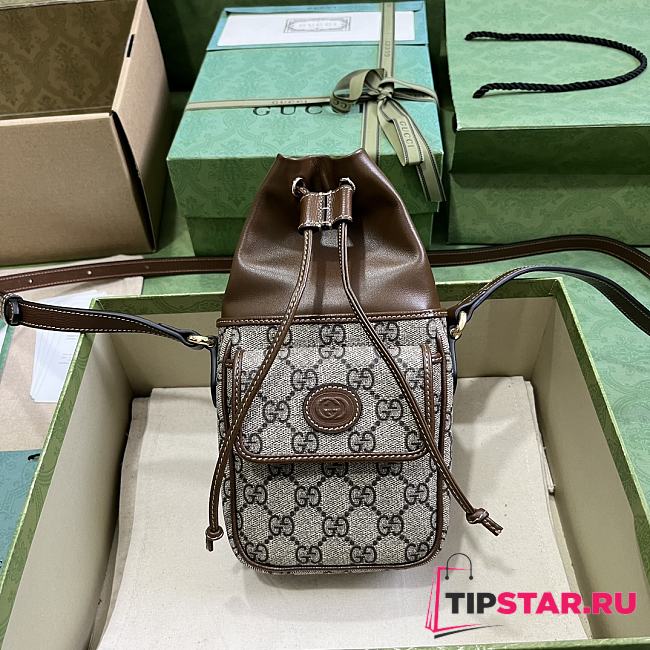 Gucci GG Mini Bucket Bag With Interlocking G Size 11.5 x 20 x 5.5cm - 1