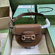 Gucci Horsenbit 1955 Mini Rounded Bag Brown Size 18.5 x 17x 7.5 cm - 1