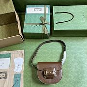 Gucci Horsenbit 1955 Mini Rounded Bag Brown Size 18.5 x 17x 7.5 cm - 3
