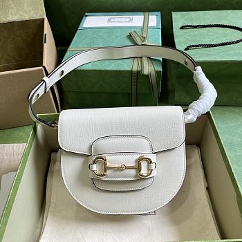 Gucci Horsenbit 1955 Mini Rounded Bag White Size 18.5 x 17x 7.5 cm