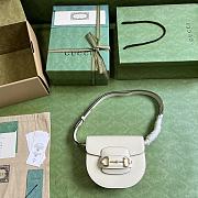 Gucci Horsenbit 1955 Mini Rounded Bag White Size 18.5 x 17x 7.5 cm - 5