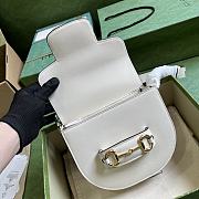 Gucci Horsenbit 1955 Mini Rounded Bag White Size 18.5 x 17x 7.5 cm - 3