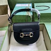 Gucci Horsenbit 1955 Mini Rounded Bag Black Size 18.5 x 17x 7.5 cm - 1