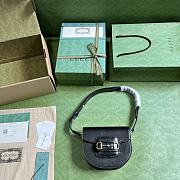 Gucci Horsenbit 1955 Mini Rounded Bag Black Size 18.5 x 17x 7.5 cm - 3