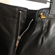 Dior Skort With 'CD' Buckle Black Lambskin - 2