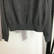 Dior Tied Collar Sweater Gray / Black - 5