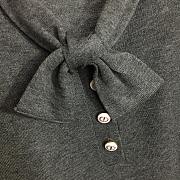 Dior Tied Collar Sweater Gray / Black - 2