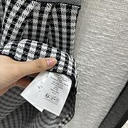 Dior Short Flared Dress Gray and Black Check'n'Dior Knit - 5