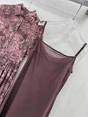 Dioriviera Mid-Length Shirt Dress Gray - 3