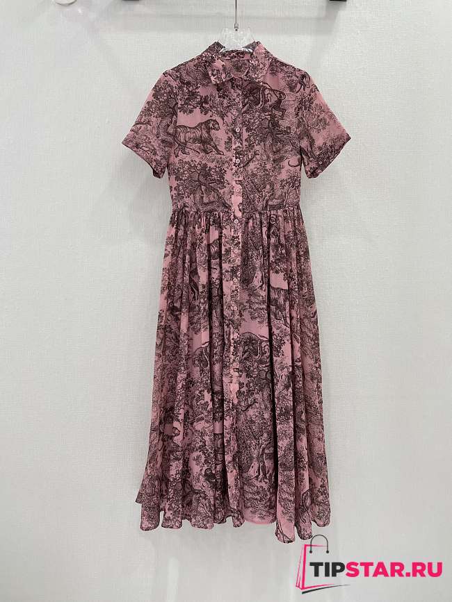 Dioriviera Mid-Length Shirt Dress Pink - 1