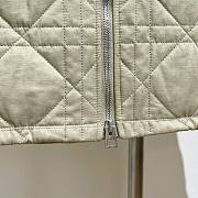 Dior Macrocannage Bomber Jacket Beige Quilted Technical Cotton Taffeta - 3