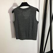 Dior Twin-Set Cashmere Knit Gray/Black - 5