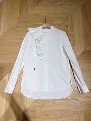 Dior Blouse With Ruffles Black Cotton Poplin - 2