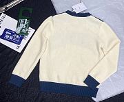 Dior Tears Sweater White Wool Cotton and Alpaca Jacquard - 5