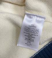Dior Tears Sweater White Wool Cotton and Alpaca Jacquard - 2