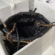 Chanel 22 Mini Handbag Shiny Grained Calfskin Black AS3980 Size 20 × 19 × 6 cm - 2