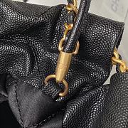 Chanel 22 Mini Handbag Shiny Grained Calfskin Black AS3980 Size 20 × 19 × 6 cm - 3