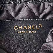 Chanel 22 Mini Handbag Shiny Grained Calfskin Black AS3980 Size 20 × 19 × 6 cm - 3