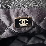 Chanel 22 Mini Handbag Shiny Grained Calfskin Black AS3980 Size 20 × 19 × 6 cm - 2