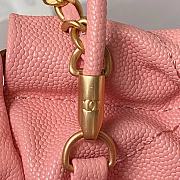 Chanel 22 Mini Handbag Shiny Grained Calfskin Pink AS3980 Size 20 × 19 × 6 cm - 2