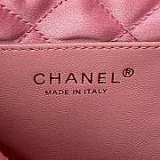 Chanel 22 Mini Handbag Shiny Grained Calfskin Pink AS3980 Size 20 × 19 × 6 cm - 4