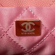Chanel 22 Mini Handbag Shiny Grained Calfskin Pink AS3980 Size 20 × 19 × 6 cm - 5