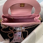 Chanel Mini Shopping Bag Pink AS4416 Size 13 × 19 × 7 cm - 4