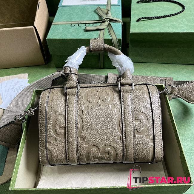 Gucci Jumbo GG Mini Duffle Bag Taupe 725292 Size 22x15x12.5 cm - 1