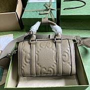 Gucci Jumbo GG Mini Duffle Bag Taupe 725292 Size 22x15x12.5 cm - 1
