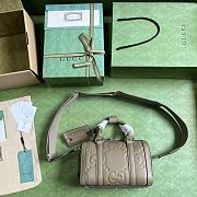 Gucci Jumbo GG Mini Duffle Bag Taupe 725292 Size 22x15x12.5 cm - 5