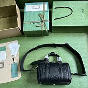 Gucci Jumbo GG Mini Duffle Bag Black 725292 Size 22x15x12.5 cm - 4