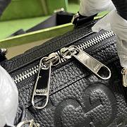 Gucci Jumbo GG Mini Duffle Bag Black 725292 Size 22x15x12.5 cm - 3
