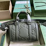 Gucci Jumbo GG Mini Duffle Bag Dark Green 725292 Size 22x15x12.5 cm - 1