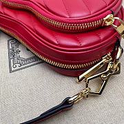 Gucci Interlocking G Mini Heart Shoulder Bag ‎751628 Red Size 20*17.5*6.5cm - 5