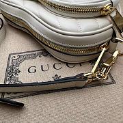 Gucci Interlocking G Mini Heart Shoulder Bag ‎751628 White Size 20*17.5*6.5cm - 5