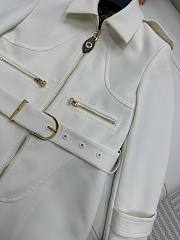 Louis Vuitton Wool Hopsack Belted Coat Beige - 2