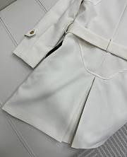 Louis Vuitton Wool Hopsack Belted Coat Beige - 3