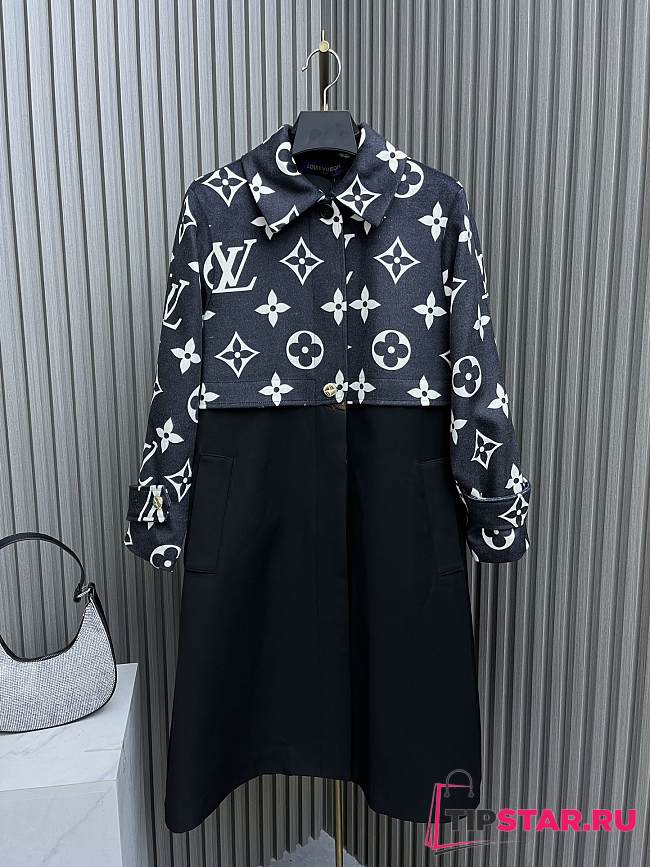 Louis Vuitton Oversized Monogram Accent Coat - 1