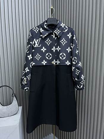 Louis Vuitton Oversized Monogram Accent Coat