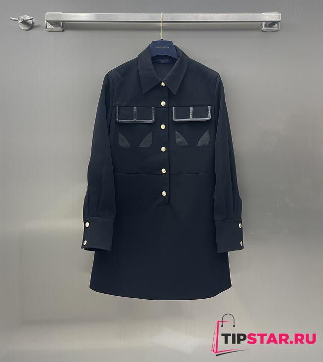 Louis Vuitton Technical Gabardine Shirt Dress - 1