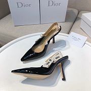 J'Adior Slingback Pump Black Patent Calfskin 10cm - 5