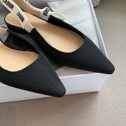 J'Adior Slingback Flat Black Technical Fabric - 2