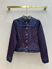 Louis Vuitton Flocked Monogram Denim Jacket - 1