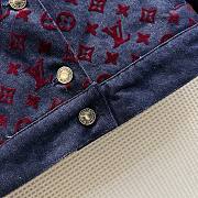 Louis Vuitton Flocked Monogram Denim Jacket - 5