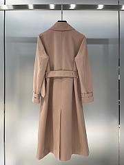 Dior Trench Coat Pink Bonded Technical Cotton - 5