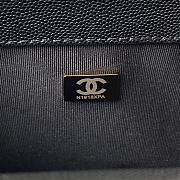Boy Chanel Handbag With Handle Black Grained Shiny Calfskin A94804 Size 14.5 × 25 × 8 cm - 3